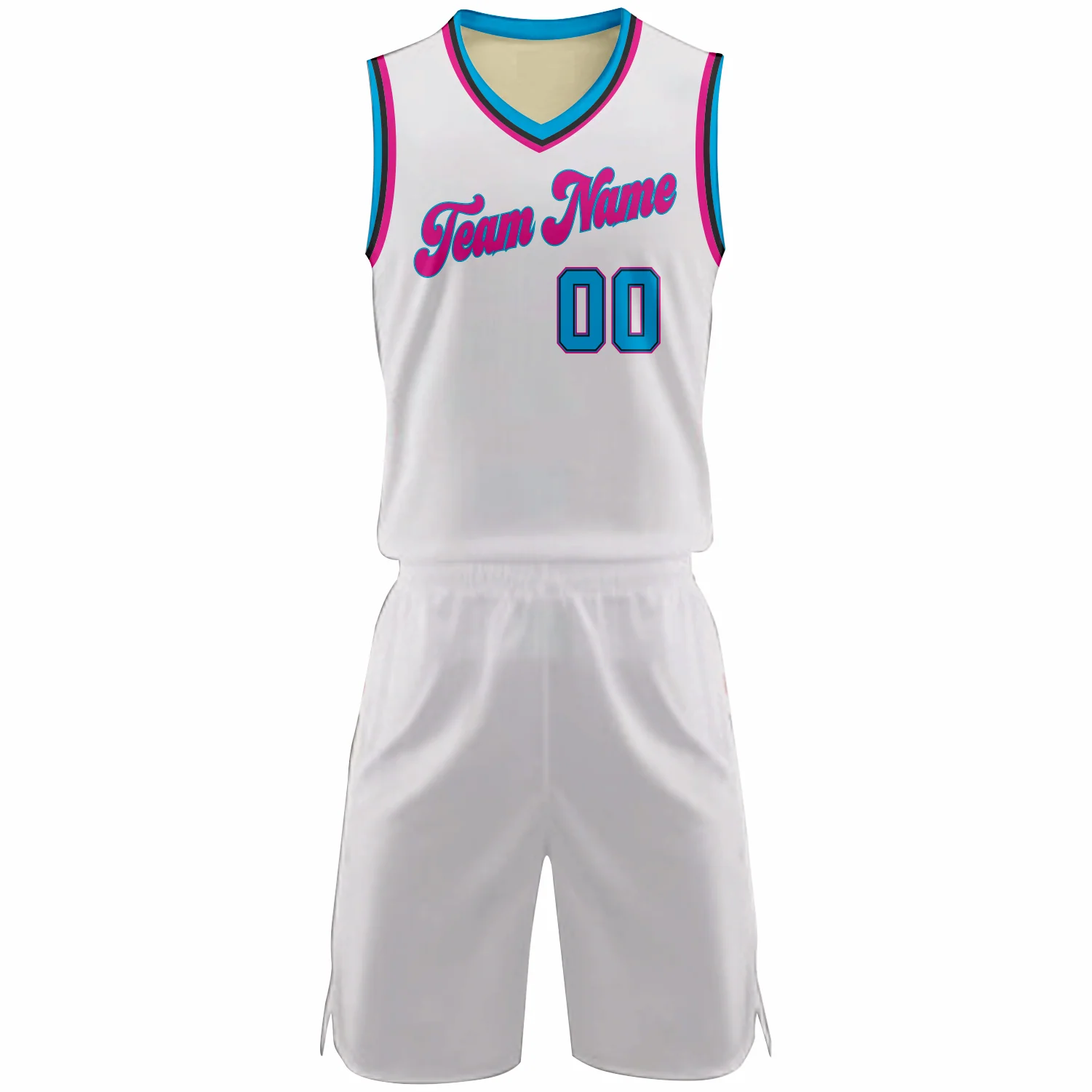 Summer NS Customizable Basketball Jersey With Optional Shorts - Hipona Sports