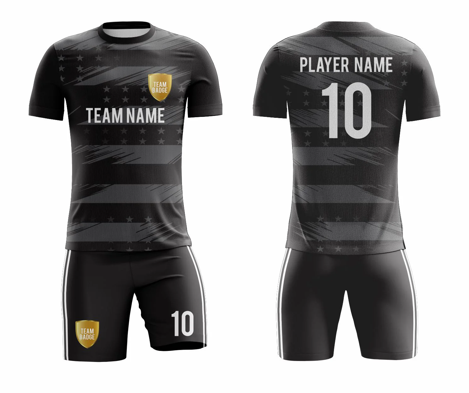 SB 1085 Black Sublimation Custom Soccer Jersey Adult & Youth Unisex - Hipona Sports
