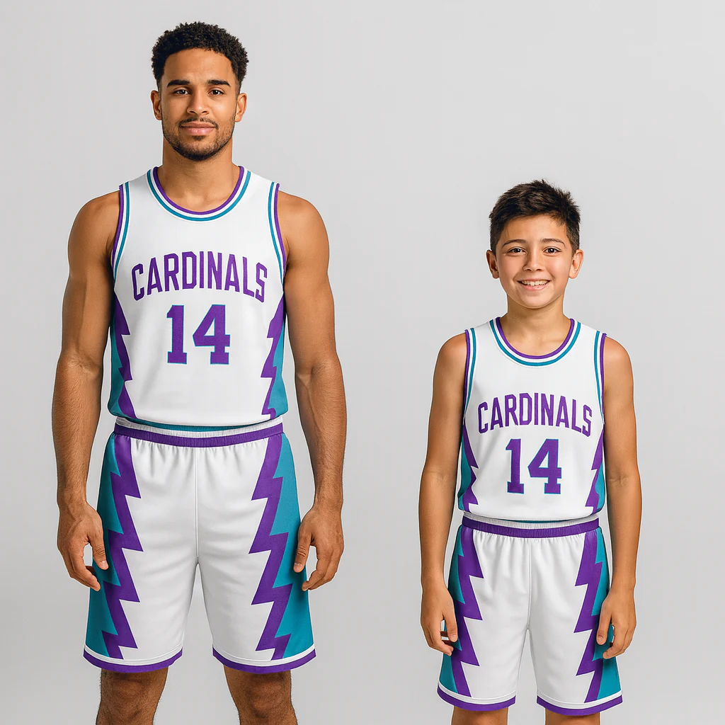 BBU-124 White Customizable Basketball Jersey With Optional Shorts - Hipona Sports