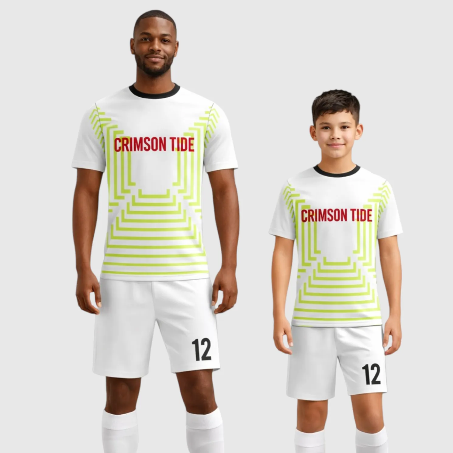 SB 12844 White Sublimation Custom Soccer Jersey Adult & Youth Unisex - Hipona Sports