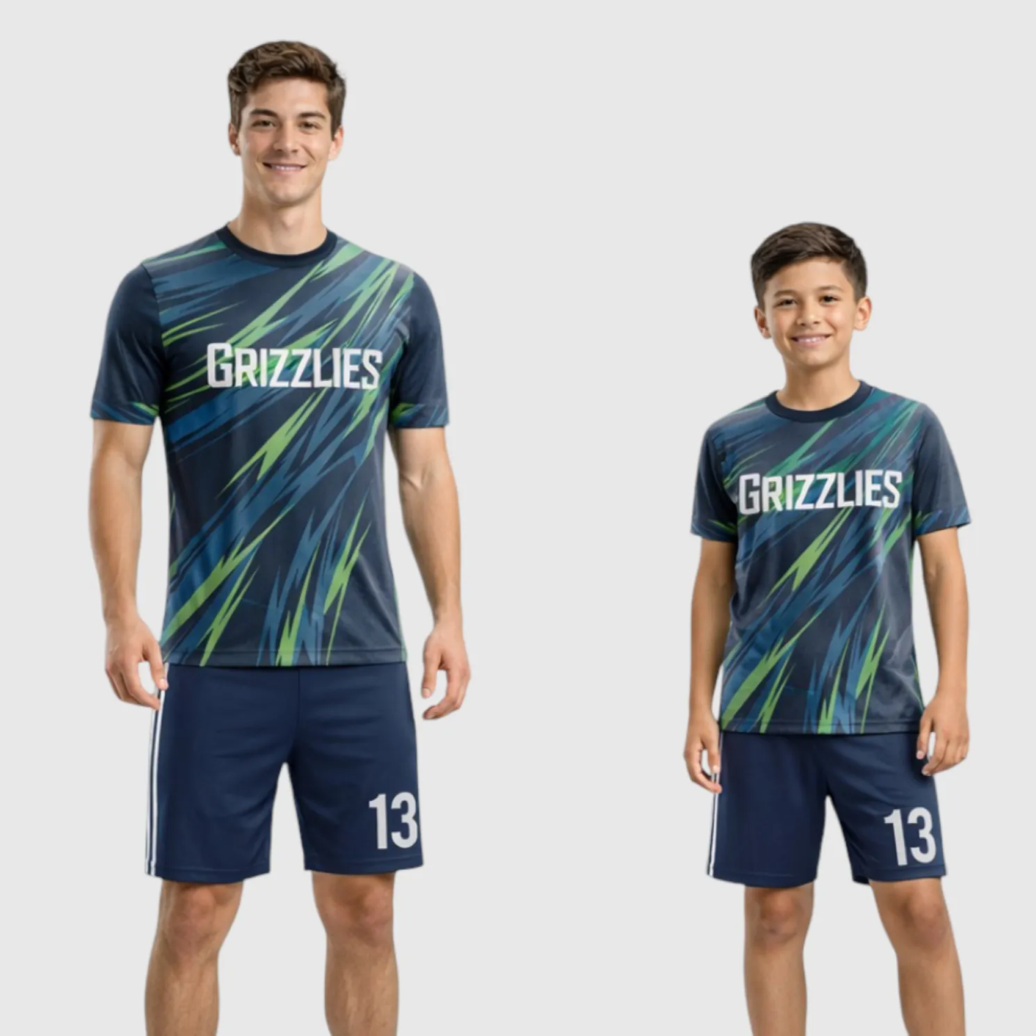 SB 1223 Green Sublimation Custom Soccer Jersey Adult & Youth Unisex - Hipona Sports
