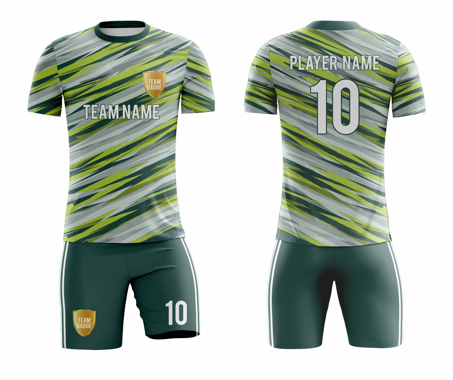 SB 1233 Green Sublimation Custom Soccer Jersey Adult & Youth Unisex - Hipona Sports