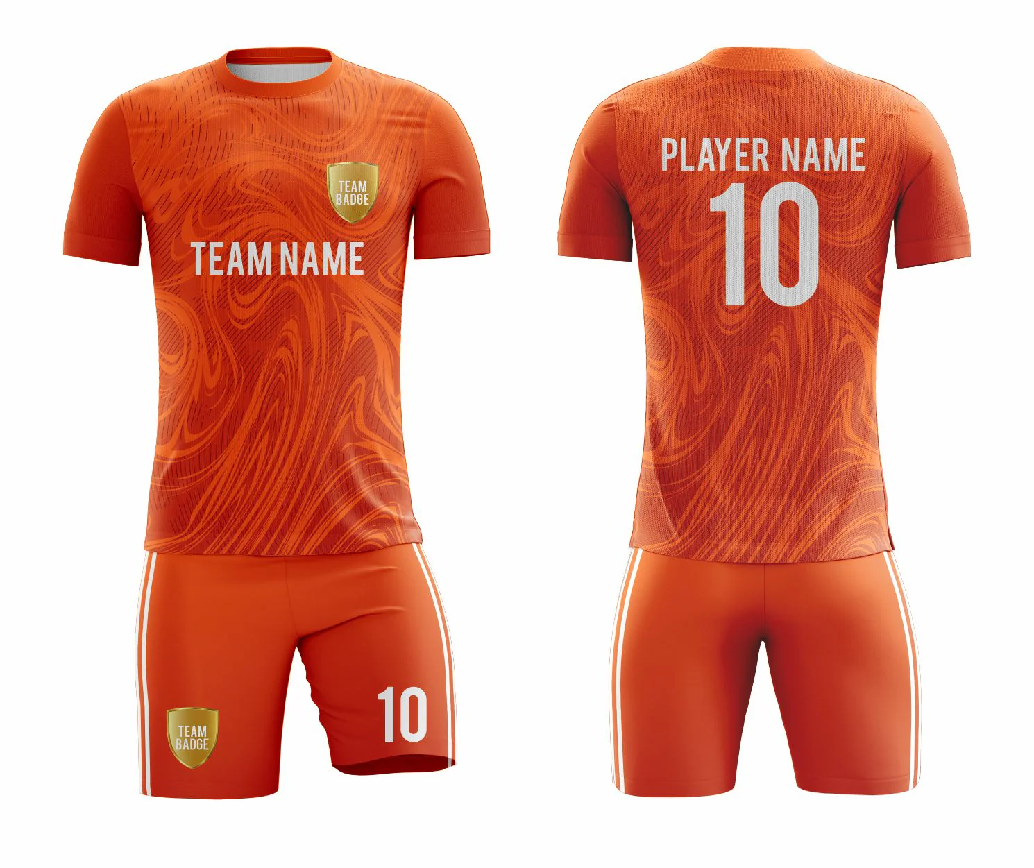 SB 1030 Orange Sublimation Custom Soccer Jersey Adult & Youth Unisex - Hipona Sports