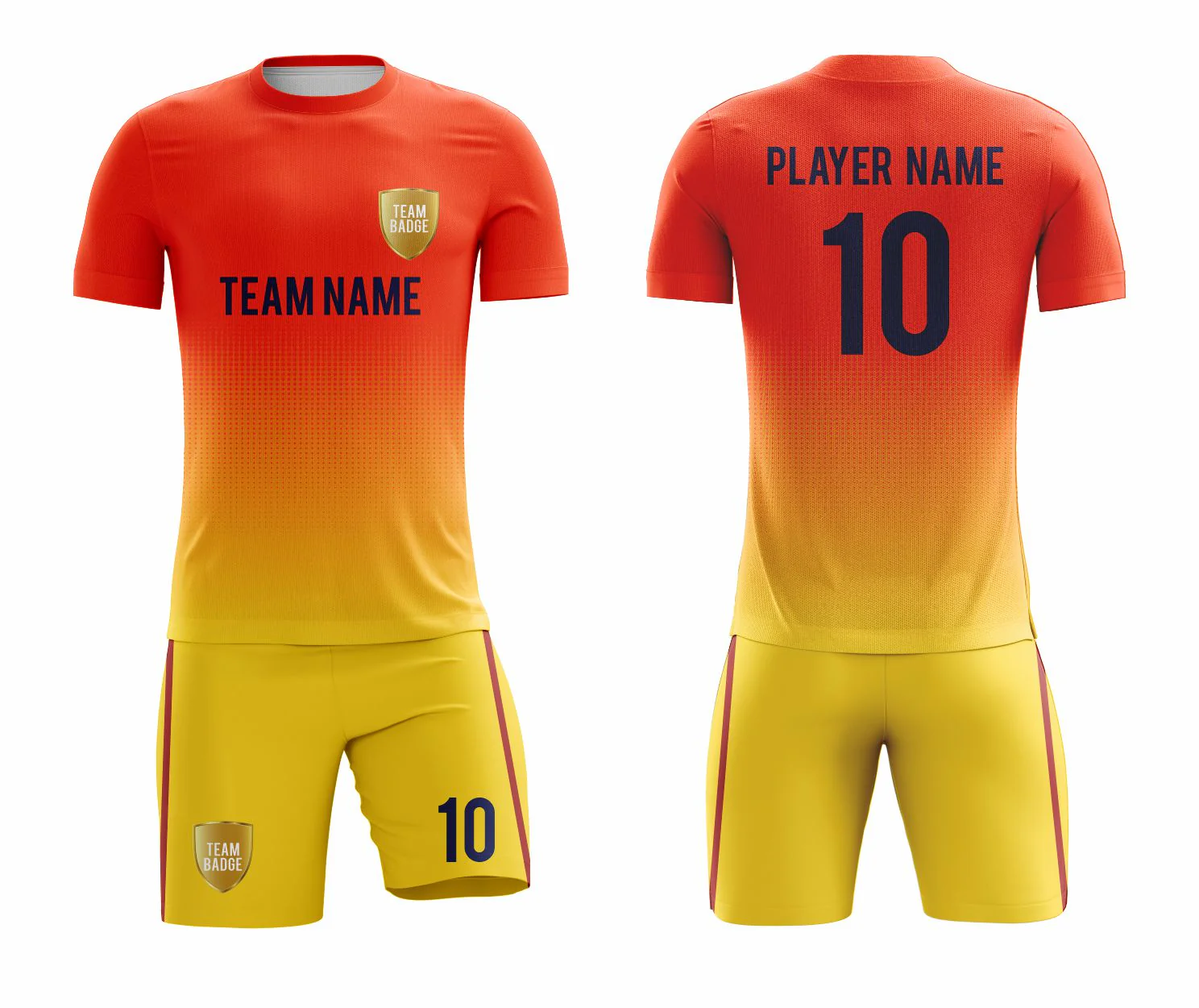 SB 1155 Red/Yellow Sublimation Custom Soccer Jersey Adult & Youth Unisex - Hipona Sports