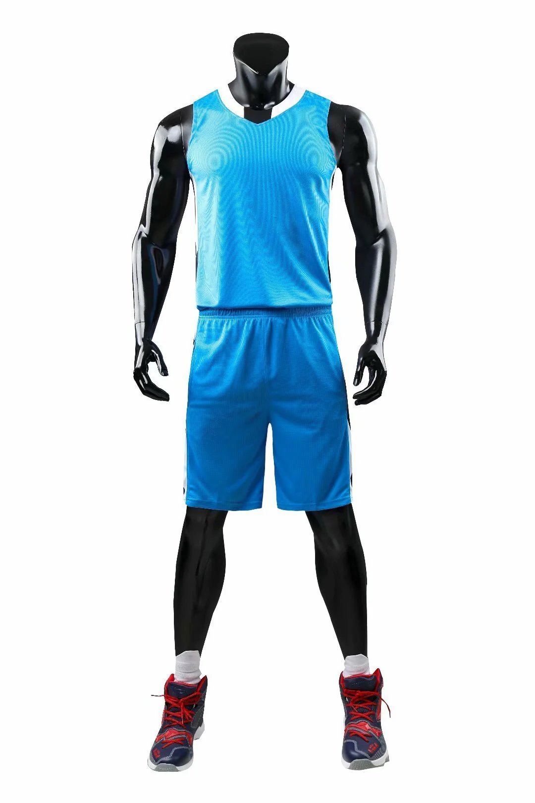 Alley Cyan NS Customizable Basketball Jersey With Optional Shorts - Hipona Sports