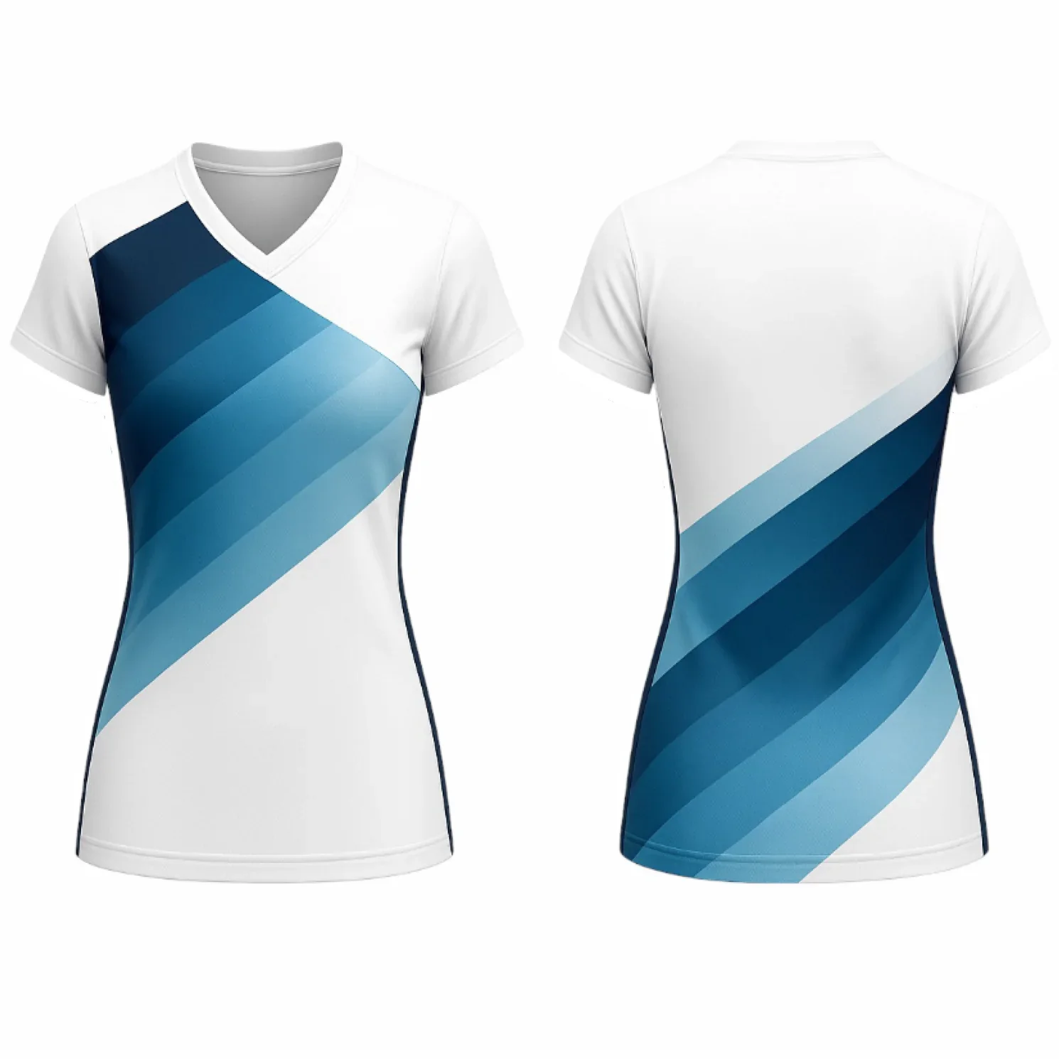 VJ195 Custom White Volleyball Jersey - Adult & Youth Unisex - Hipona Sports