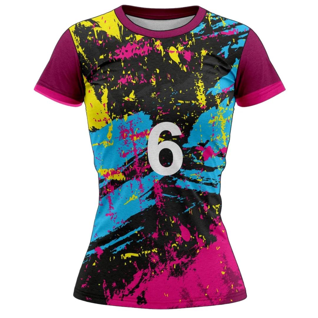 VJ129 Custom Pink Volleyball Jersey - Adult & Youth Unisex - Hipona Sports