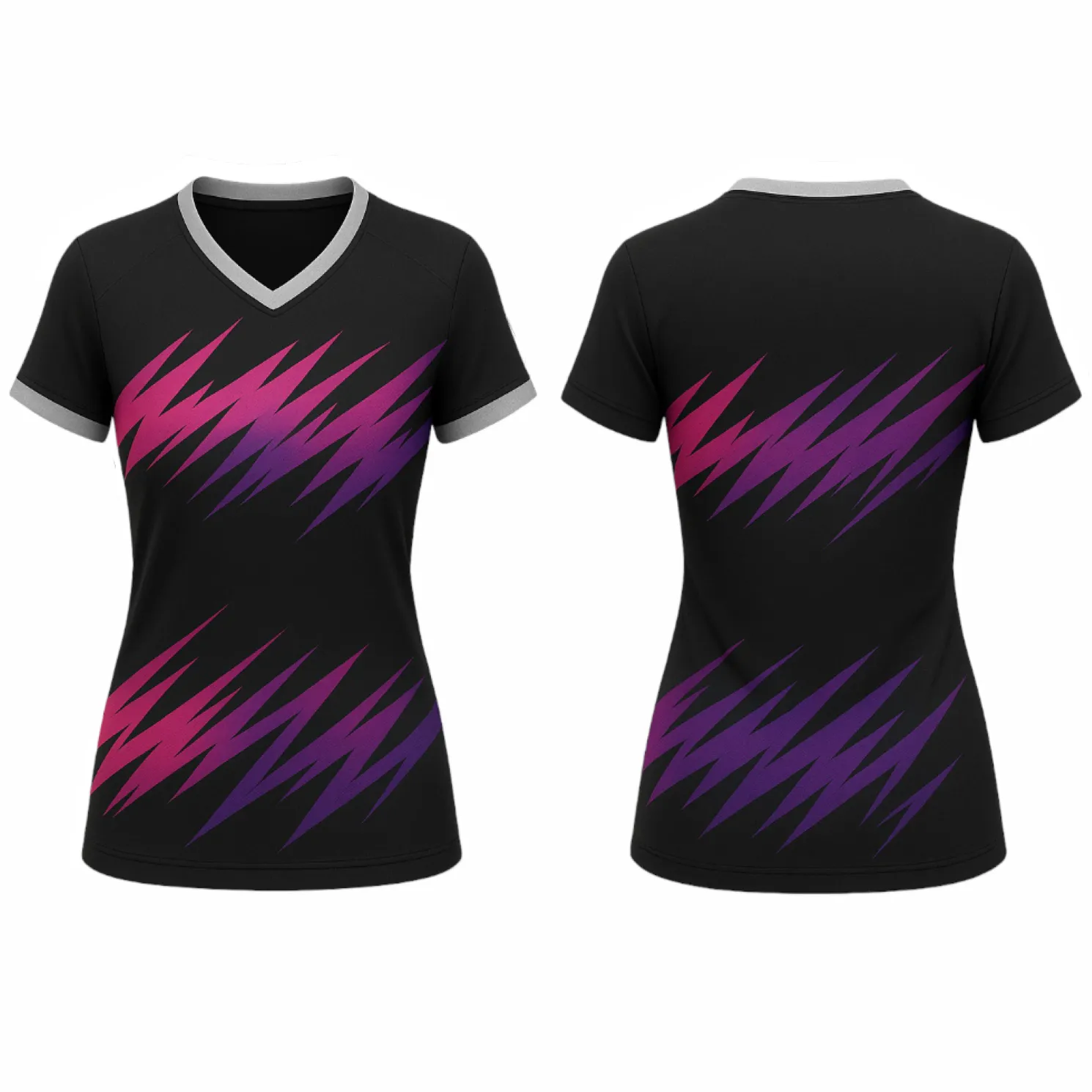 VJ191 Custom Black Volleyball Jersey - Adult & Youth Unisex - Hipona Sports