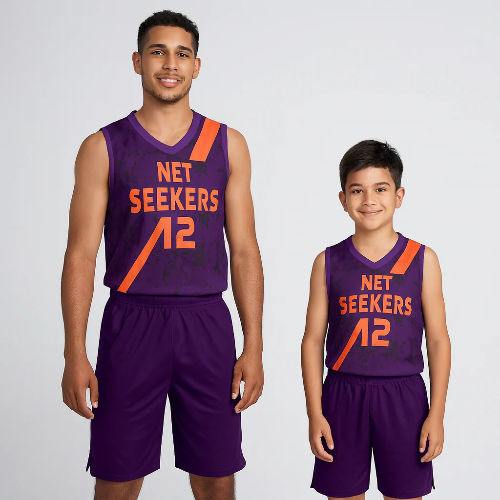 Stripe NS Customizable Basketball Jersey With Optional Shorts - Hipona Sports