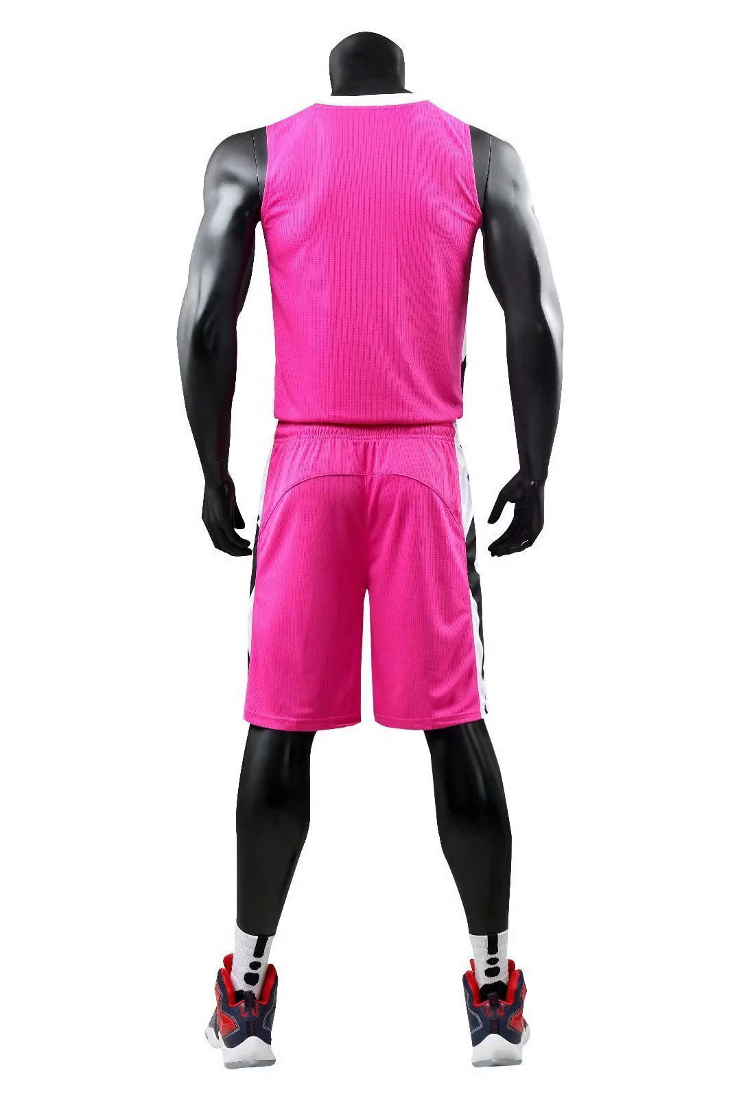 Alley Pink NS Customizable Basketball Jersey With Optional Shorts - Hipona Sports