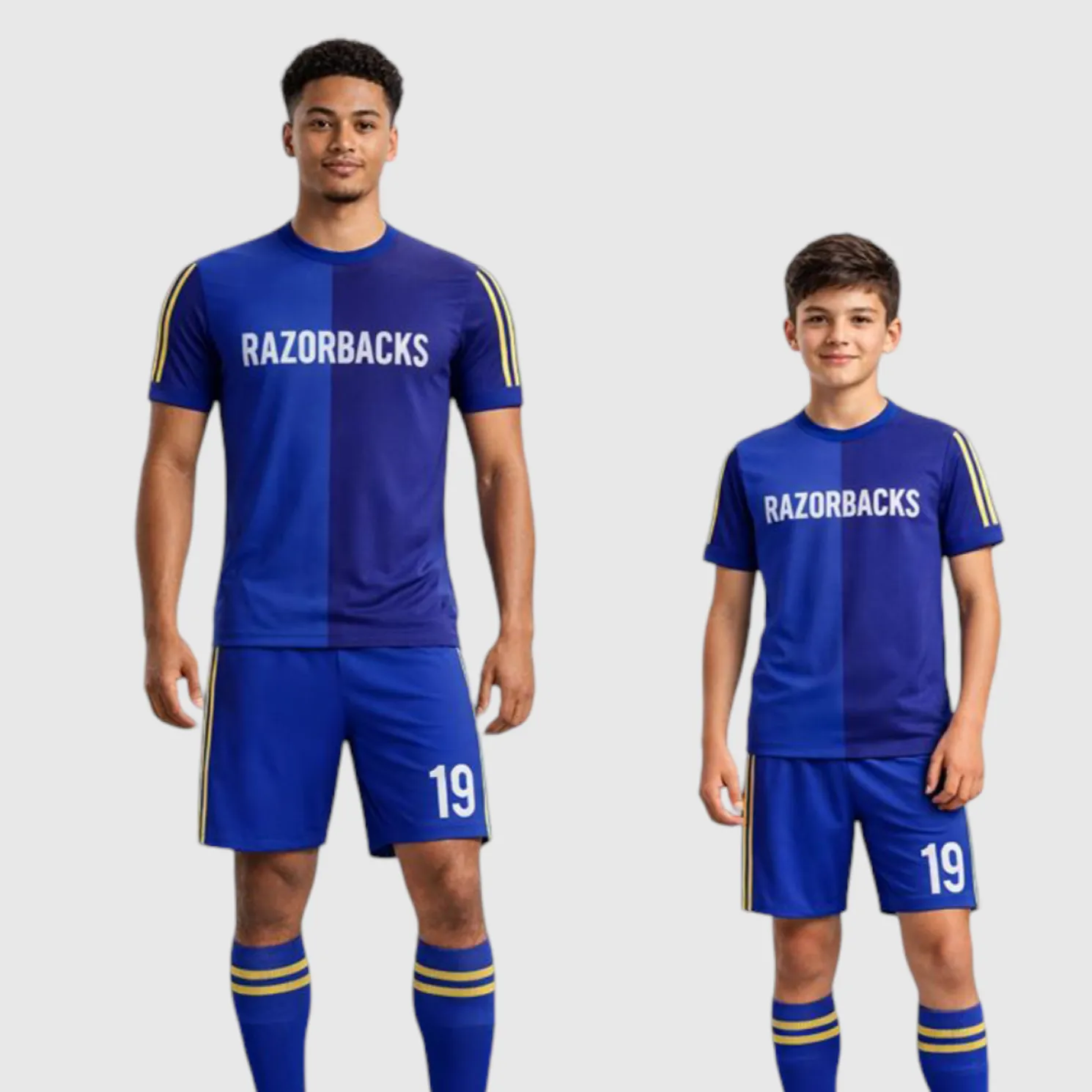 SB 1160 Blue Sublimation Custom Soccer Jersey Adult & Youth Unisex - Hipona Sports