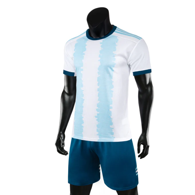 Albiceleste White Youth SB Soccer Uniform Kit - Hipona Sports