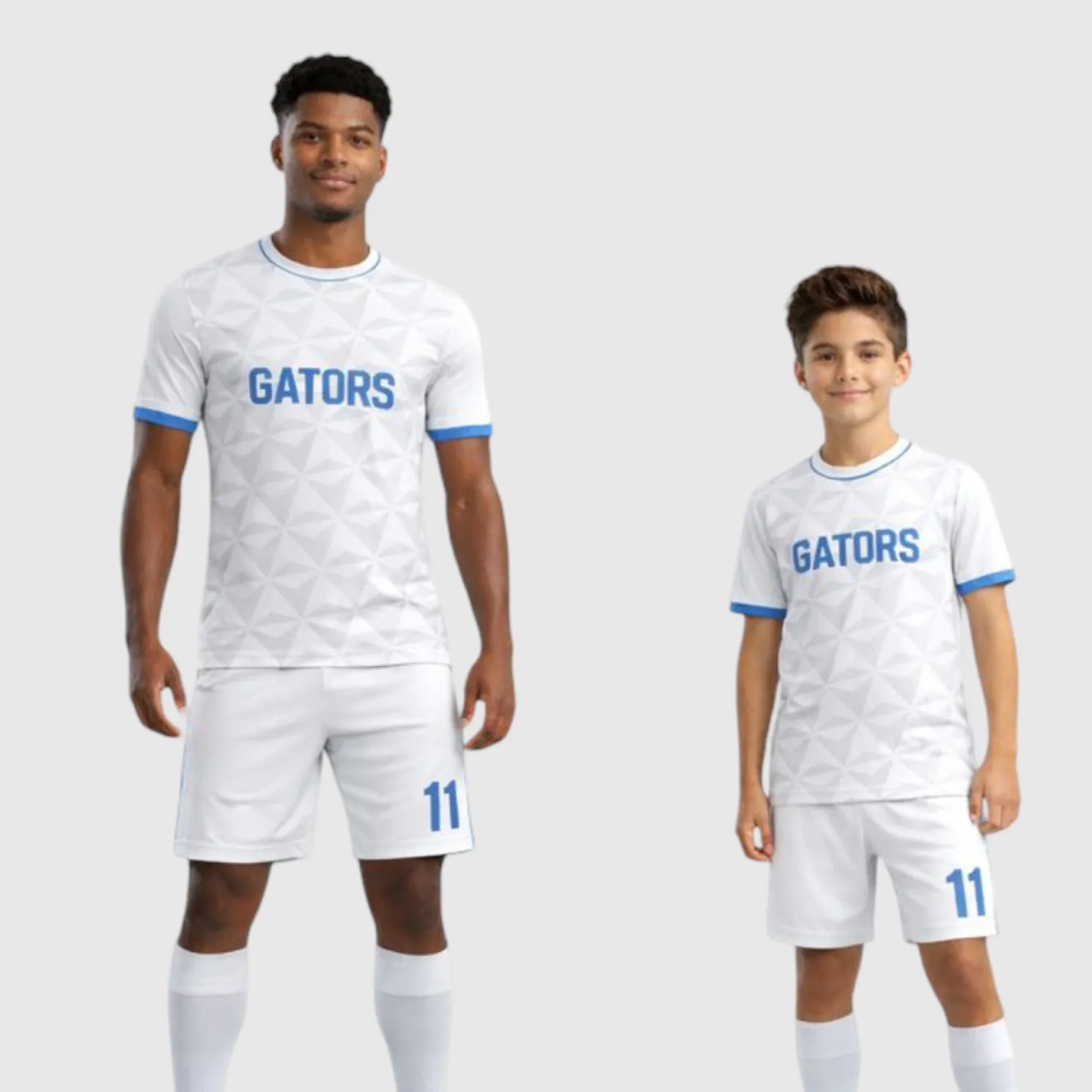 SB 1221 White Sublimation Custom Soccer Jersey Adult & Youth Unisex - Hipona Sports