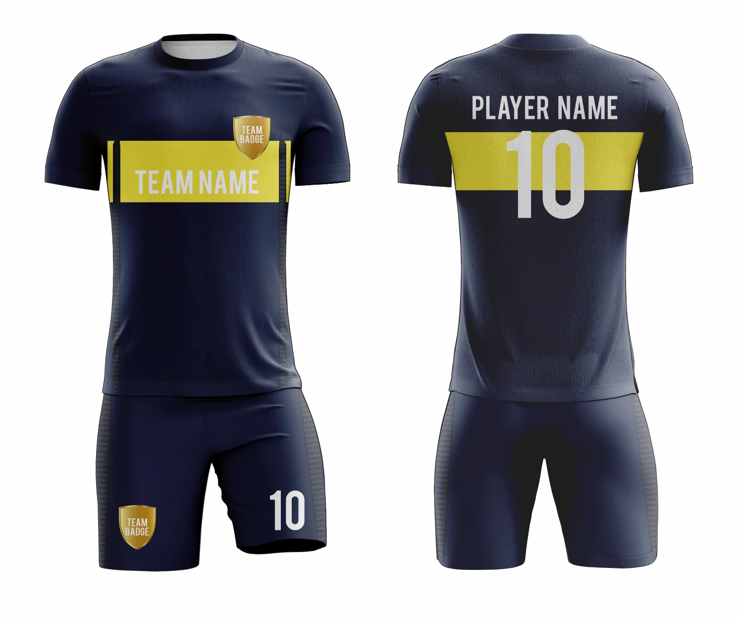 SB 12809 Navy and Black Sublimation Custom Soccer Jersey Adult & Youth Unisex - Hipona Sports
