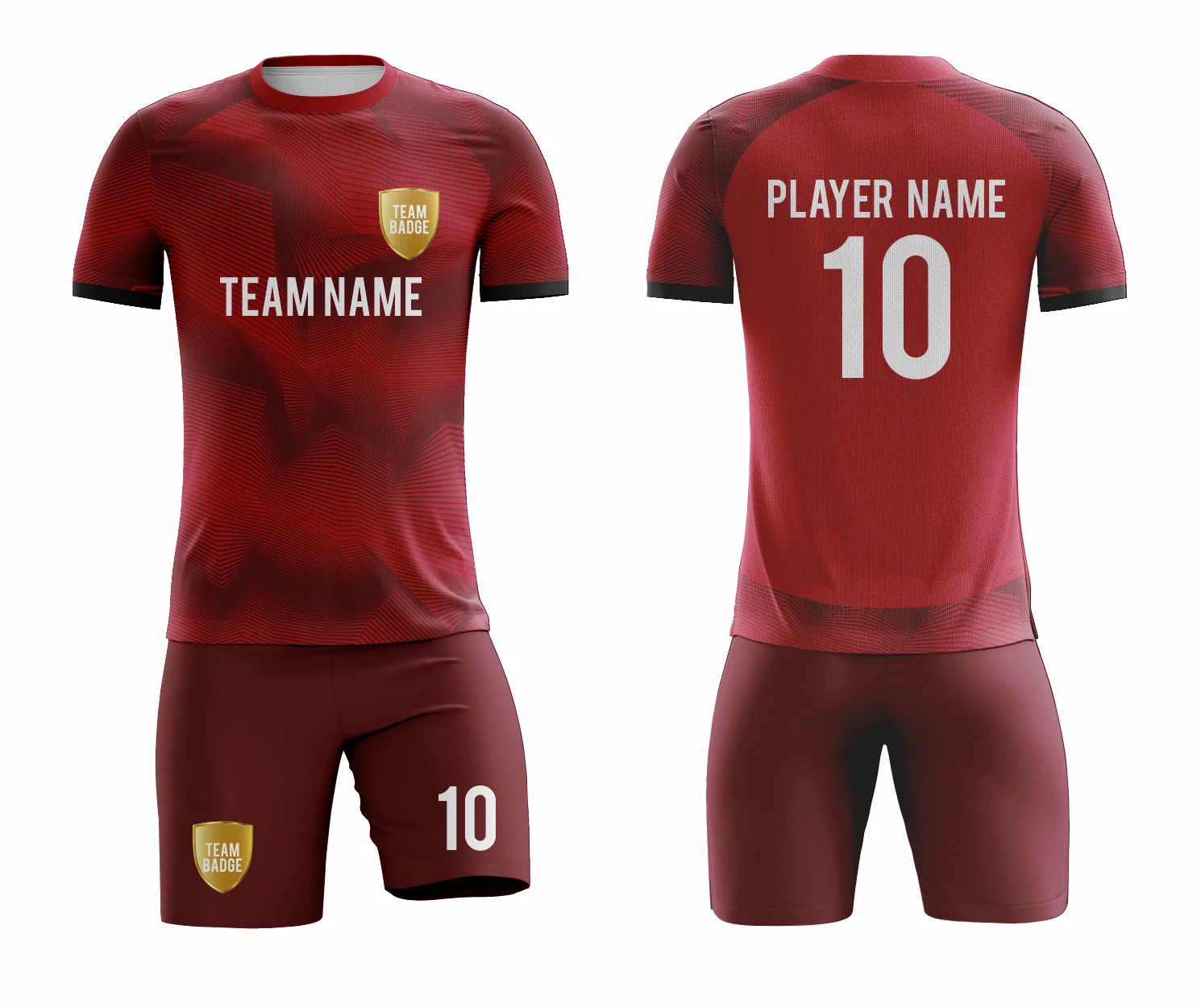 SB 1250 Red Sublimation Custom Soccer Jersey Adult & Youth Unisex - Hipona Sports