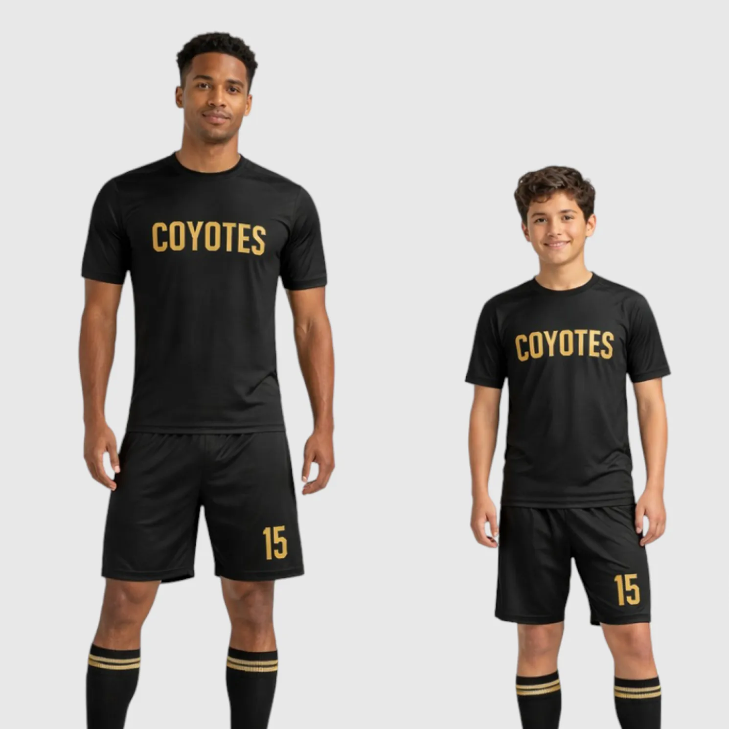 SB 12895 Black Sublimation Custom Soccer Jersey Adult & Youth Unisex - Hipona Sports