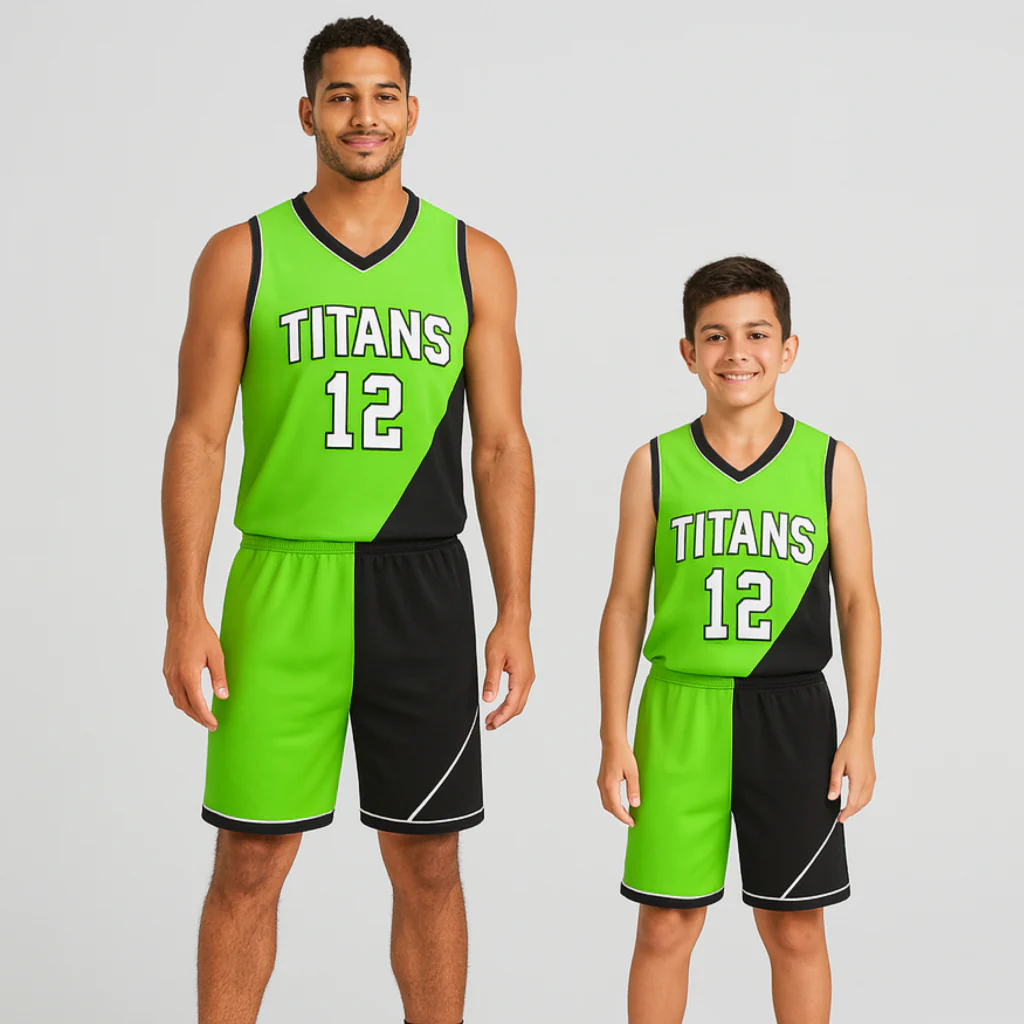 BBU-109 Black Customizable Basketball Jersey With Optional Shorts - Hipona Sports