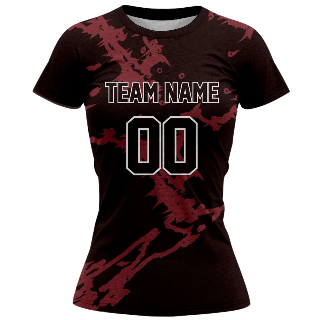 VJ124 Custom Red Volleyball Jersey - Adult & Youth Unisex - Hipona Sports