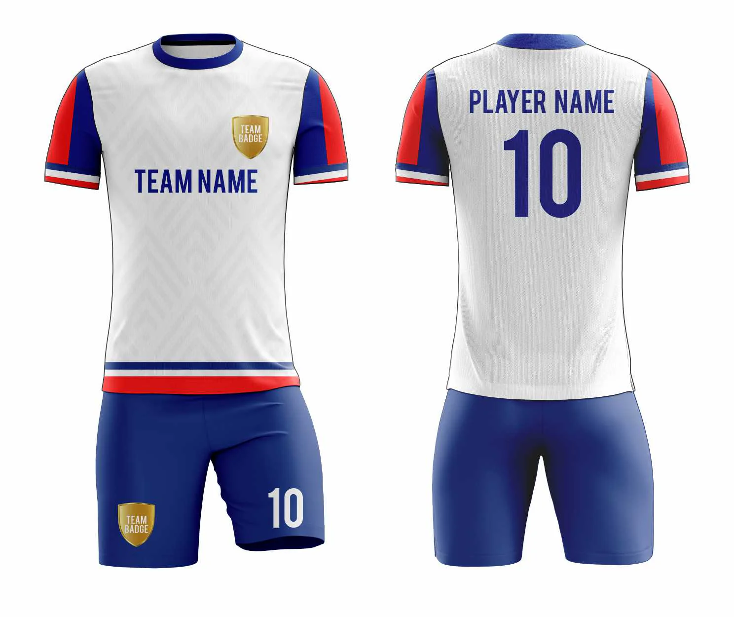 SB 1228 White/Blue Sublimation Custom Soccer Jersey Adult & Youth Unisex - Hipona Sports