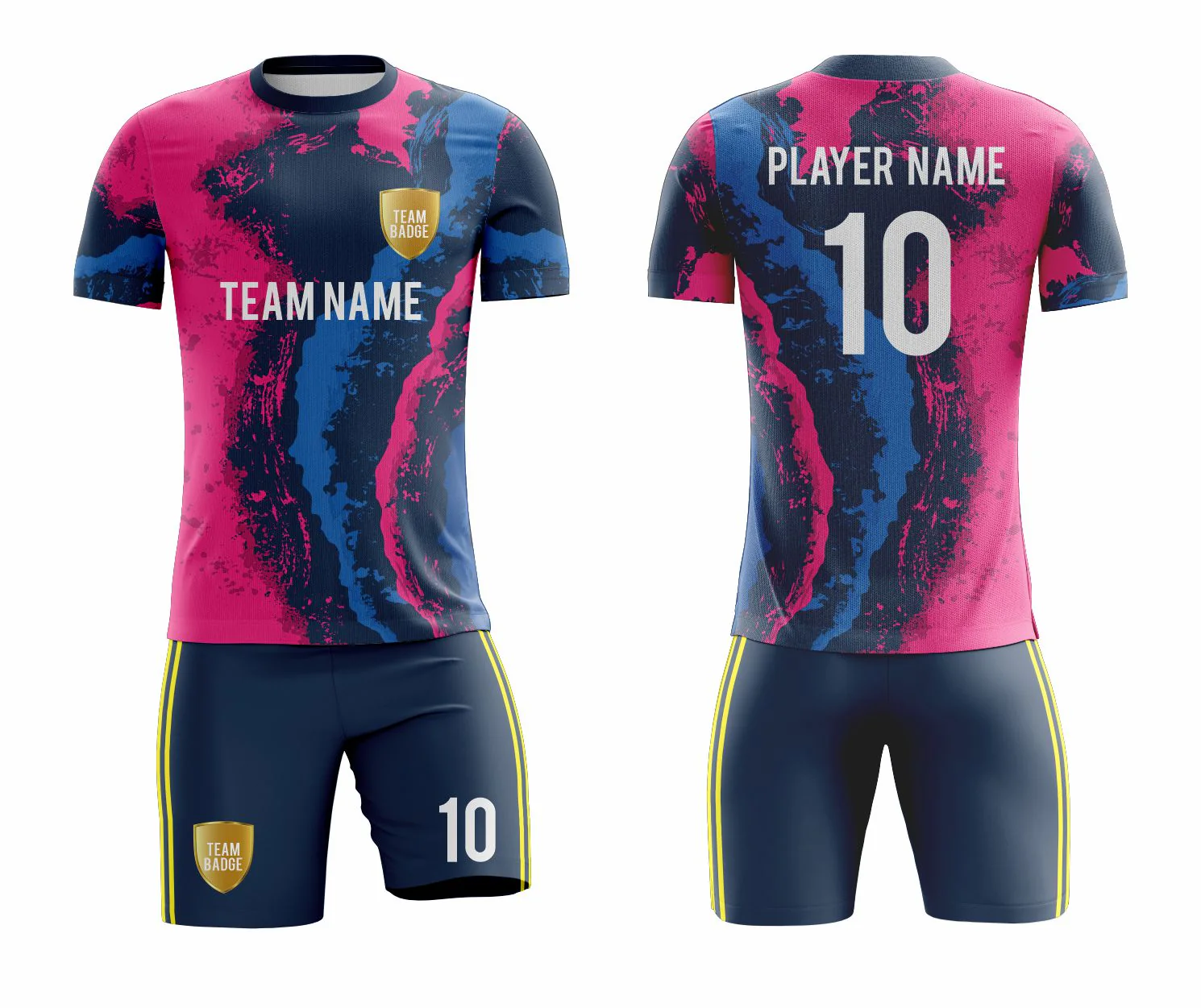 SB 1015 Blue/Pink Sublimation Custom Soccer Jersey Adult & Youth Unisex - Hipona Sports