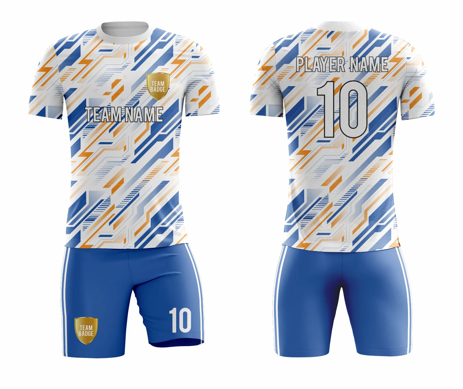 SB 1222 White/Blue Sublimation Custom Soccer Jersey Adult & Youth Unisex - Hipona Sports