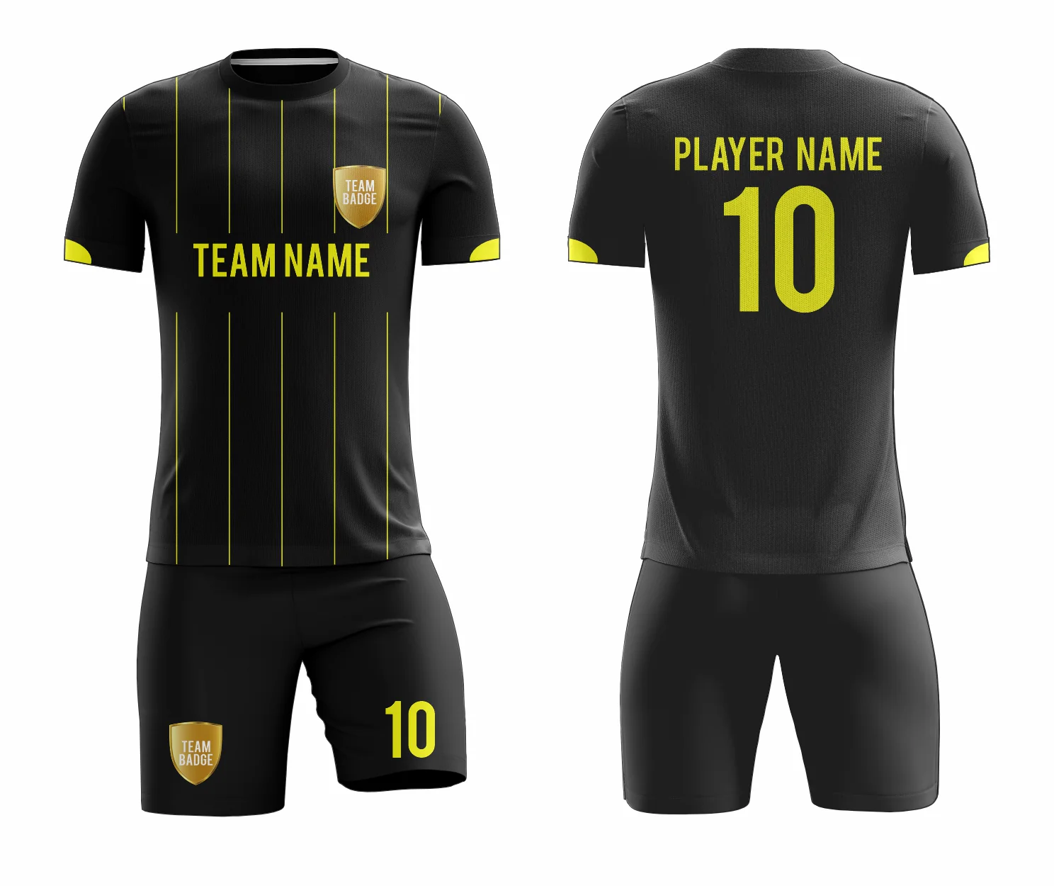 SB 12796 Black Sublimation Custom Soccer Jersey Adult & Youth Unisex - Hipona Sports