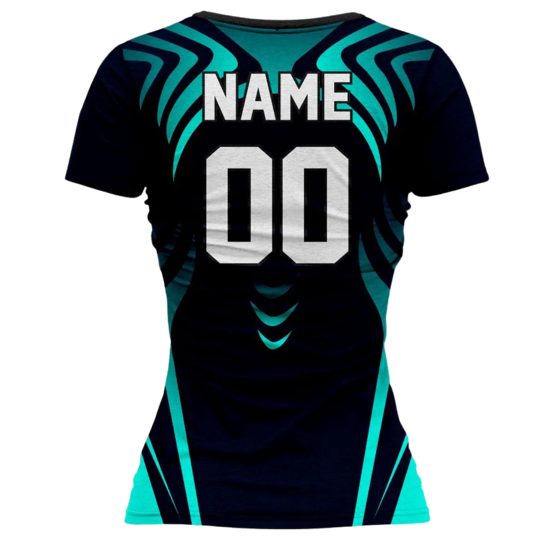 VJ101 Custom Black Volleyball Jersey - Adult & Youth Unisex - Hipona Sports