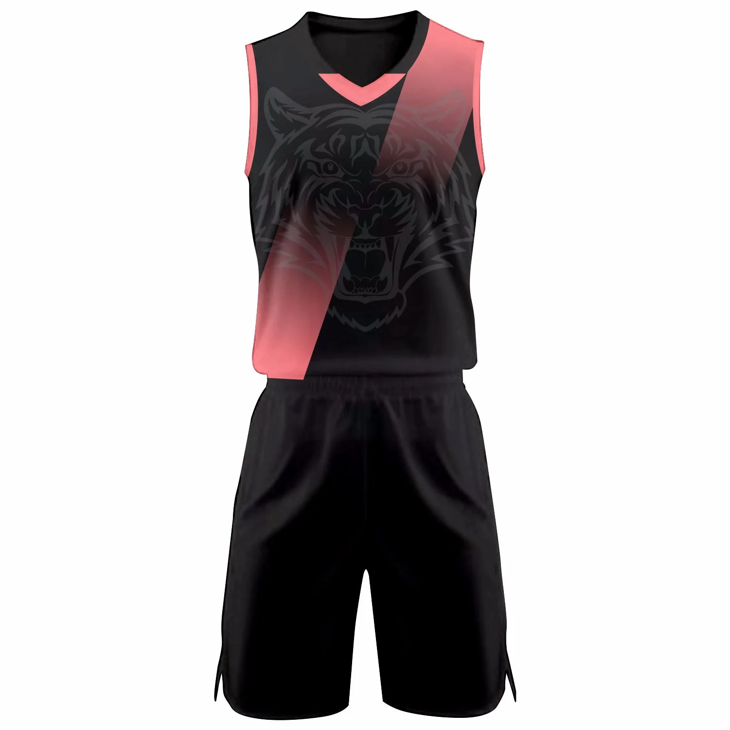 Tiger NS Customizable Basketball Jersey With Optional Shorts - Hipona Sports