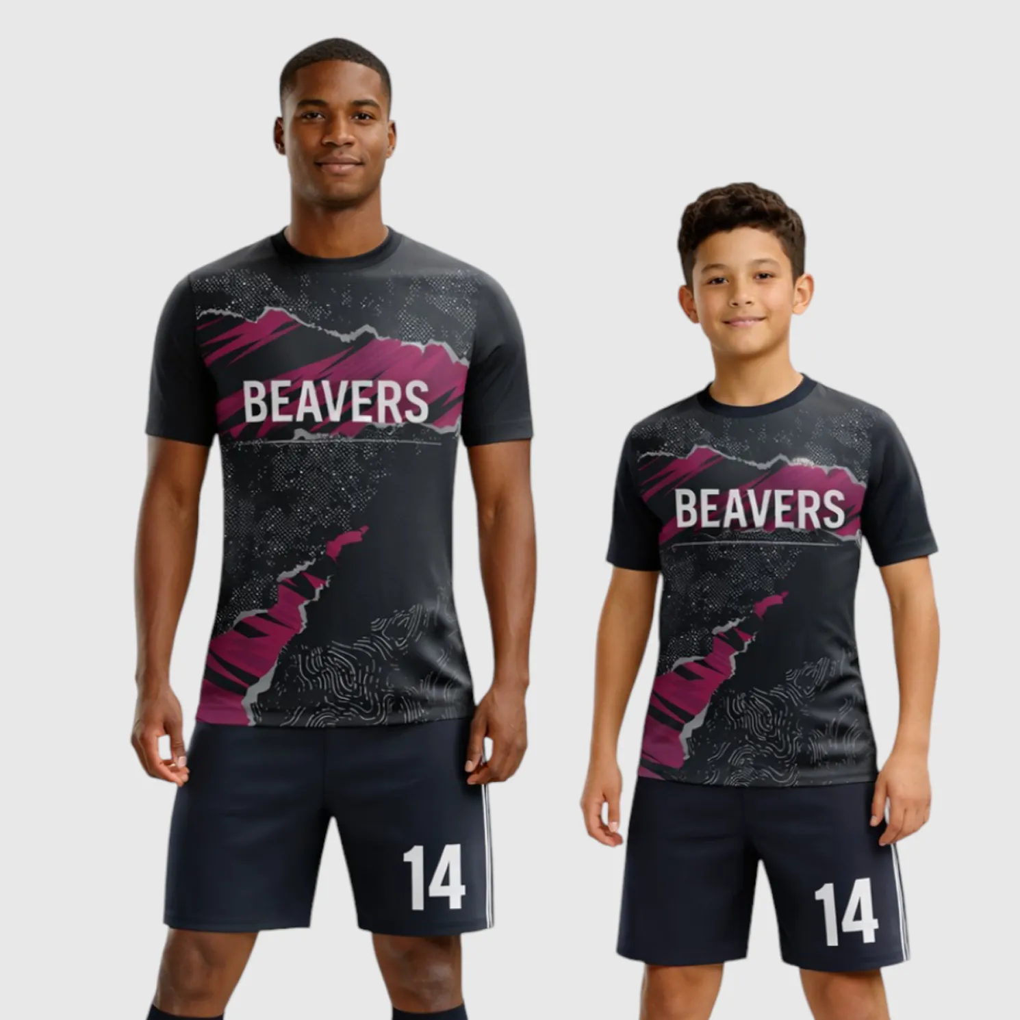SB 1219 Black Sublimation Custom Soccer Jersey Adult & Youth Unisex - Hipona Sports