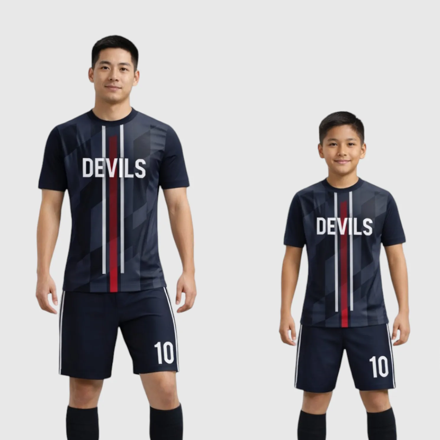 SB 1108 Black Sublimation Custom Soccer Jersey Adult & Youth Unisex - Hipona Sports