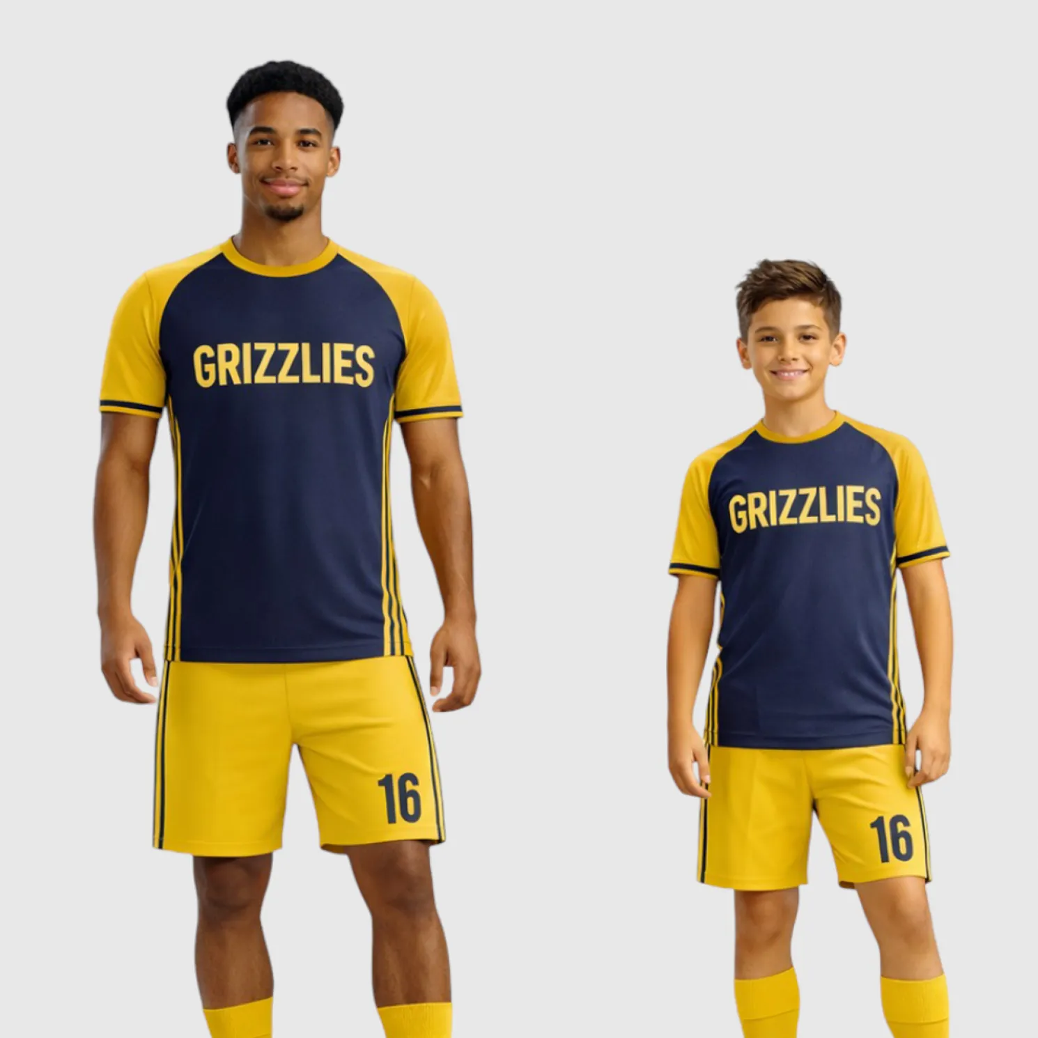 SB 1139 Blue/Yellow Sublimation Custom Soccer Jersey Adult & Youth Unisex - Hipona Sports