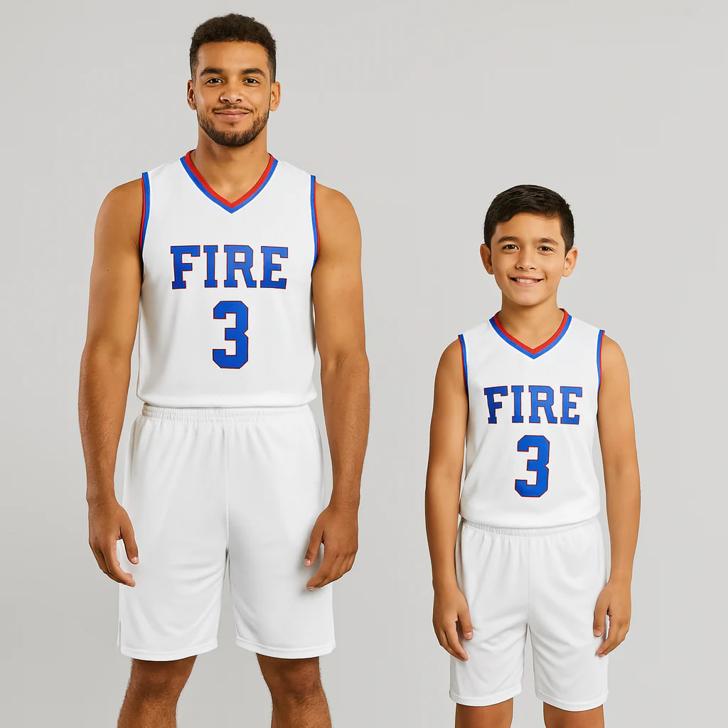 Los Blancos NS Customizable Basketball Jersey With Optional Shorts - Hipona Sports