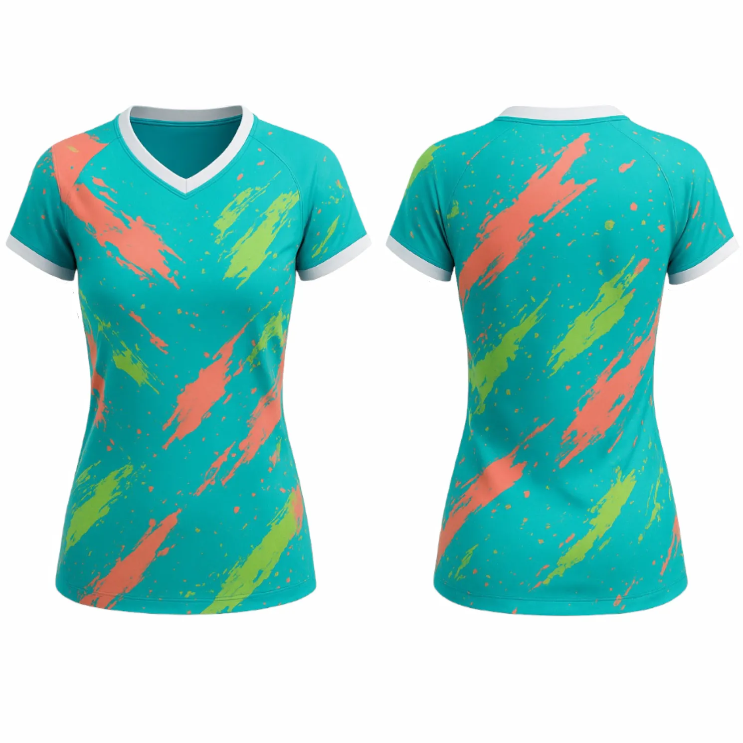 VJ170 Custom Teal Volleyball Jersey - Adult & Youth Unisex - Hipona Sports