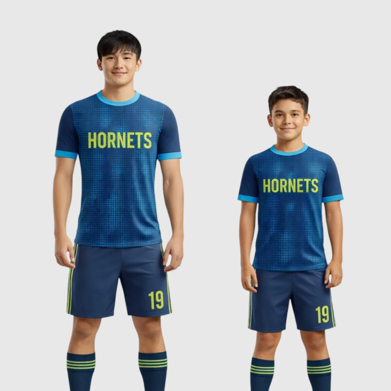 SB 1126 Blue Sublimation Custom Soccer Jersey Adult & Youth Unisex - Hipona Sports