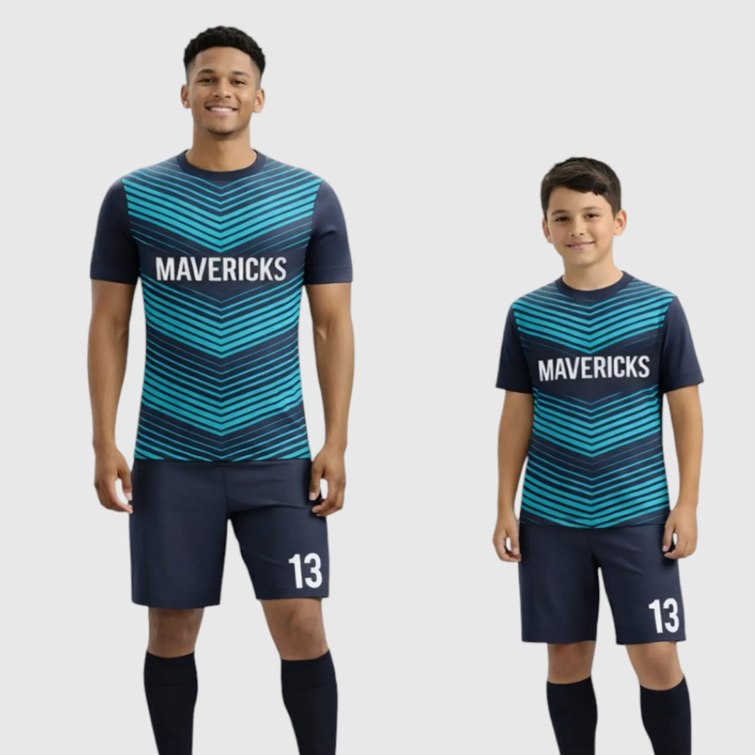 SB 12878 Navy Sublimation Custom Soccer Jersey Adult & Youth Unisex - Hipona Sports