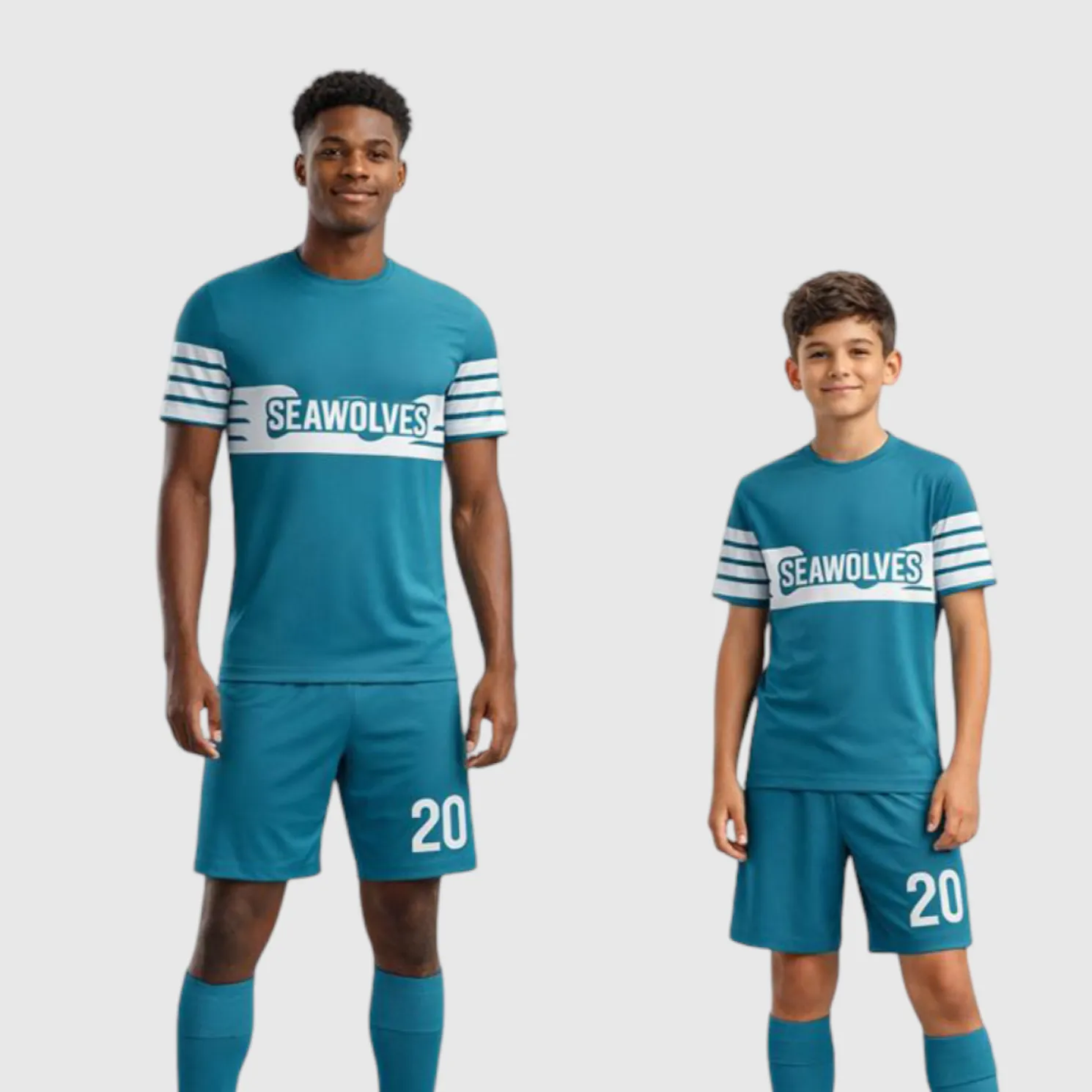 SB 1053 Green Sublimation Custom Soccer Jersey Adult & Youth Unisex - Hipona Sports