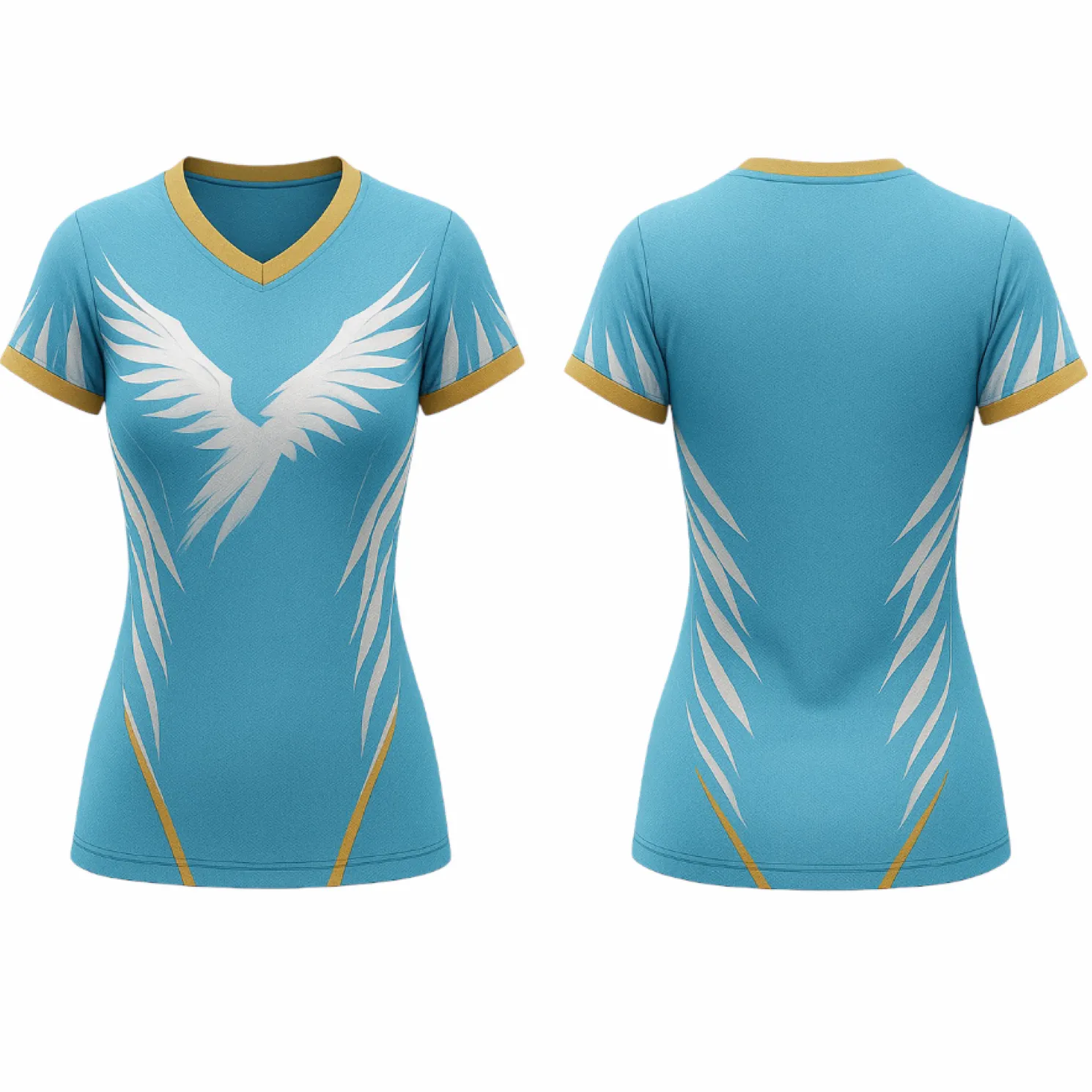 VJ152 Custom Blue Volleyball Jersey - Adult & Youth Unisex - Hipona Sports