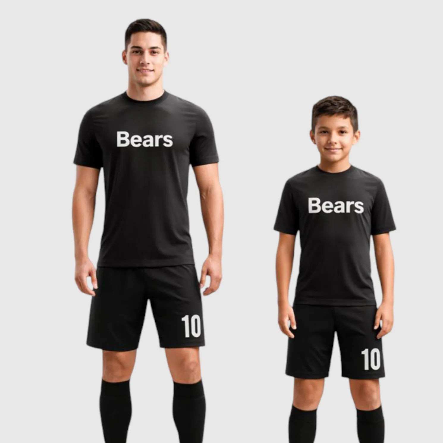 SB 12900 Black Sublimation Custom Soccer Jersey Adult & Youth Unisex - Hipona Sports