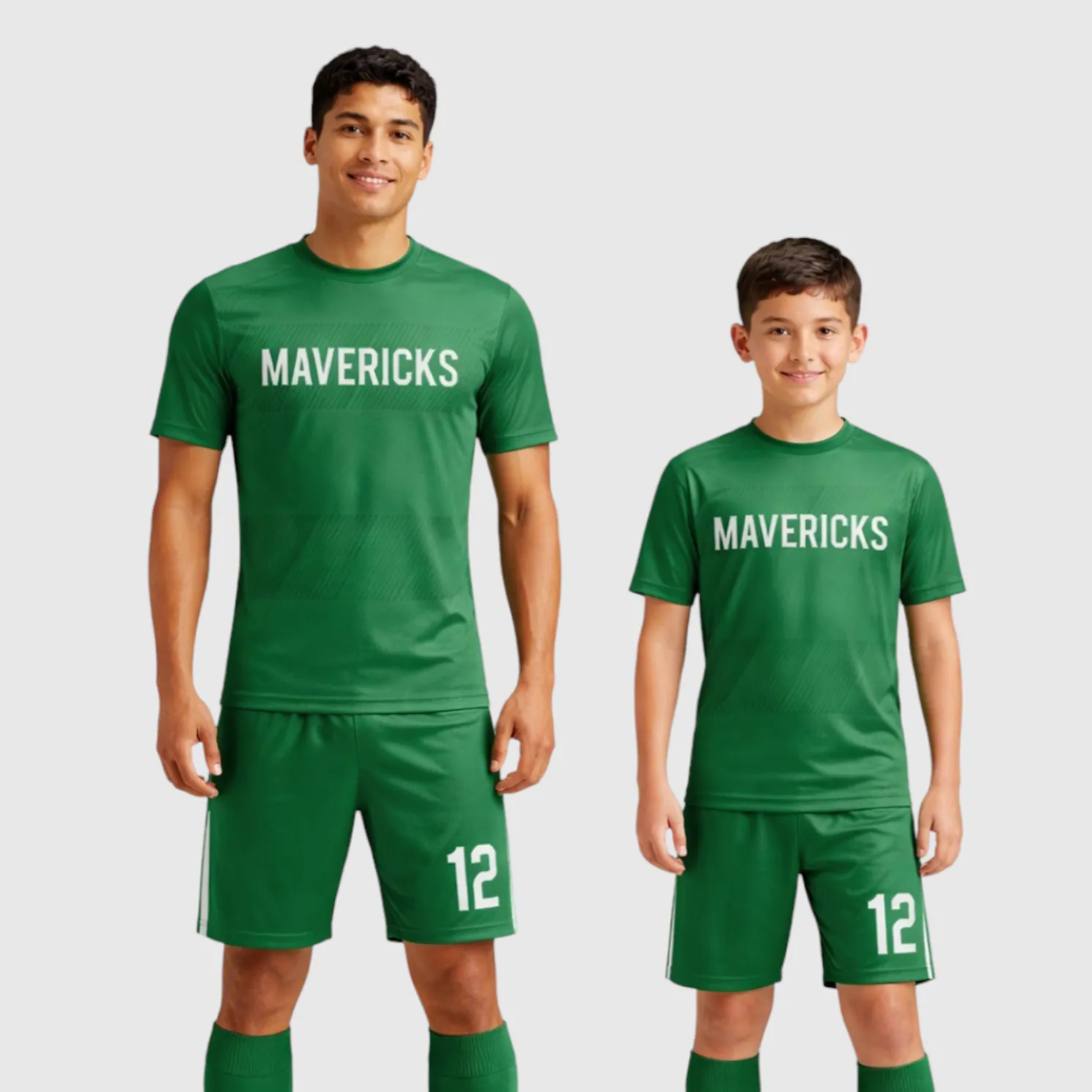 SB 12839 Green Sublimation Custom Soccer Jersey Adult & Youth Unisex - Hipona Sports