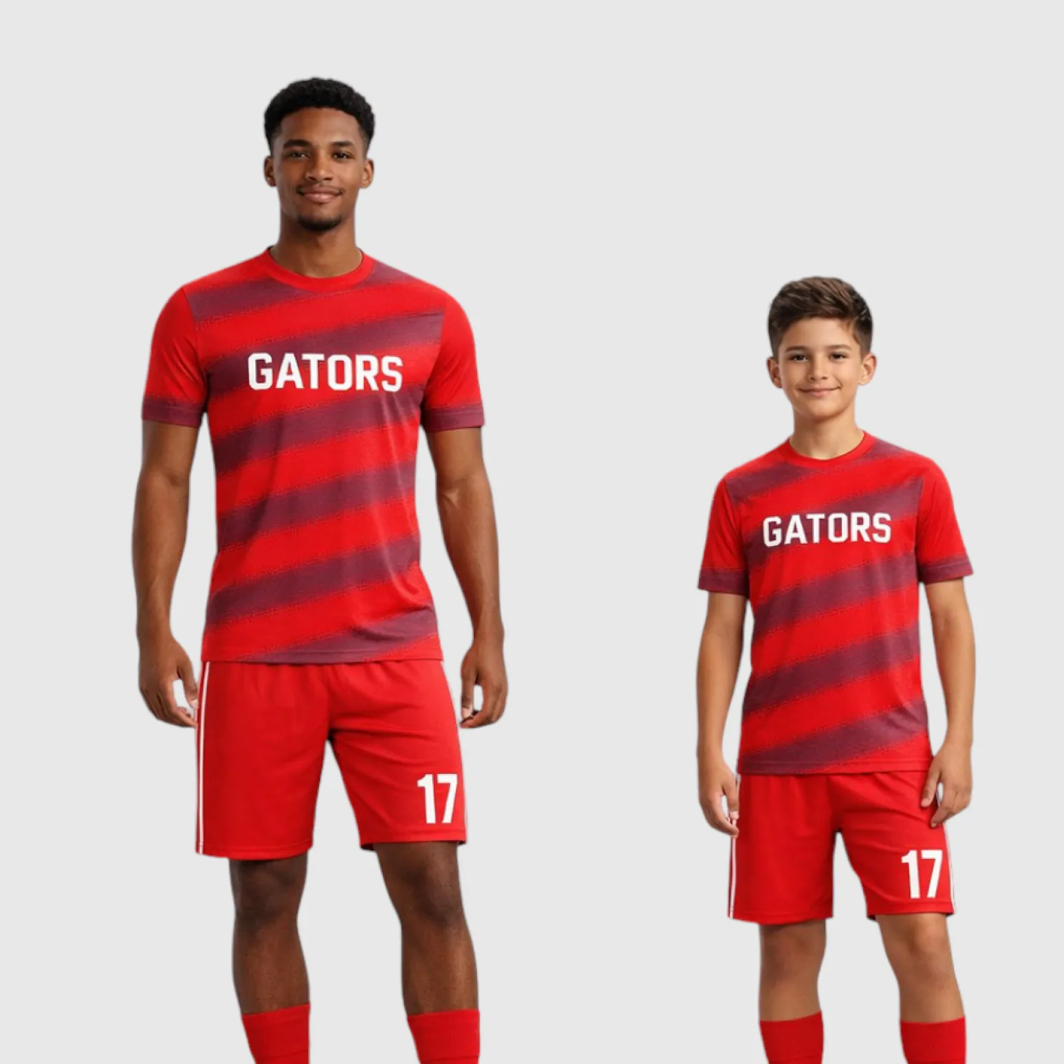 SB 1125 Red Sublimation Custom Soccer Jersey Adult & Youth Unisex - Hipona Sports