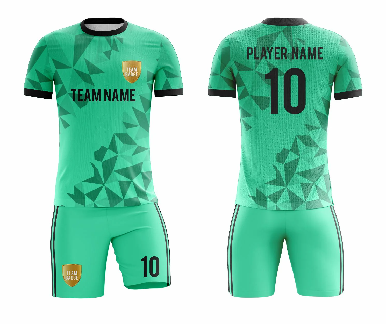 SB 1004 Green Sublimation Custom Soccer Jersey Adult & Youth Unisex - Hipona Sports