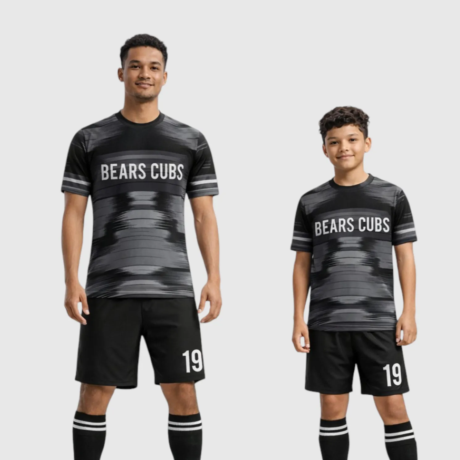 SB 1112 Black Sublimation Custom Soccer Jersey Adult & Youth Unisex - Hipona Sports