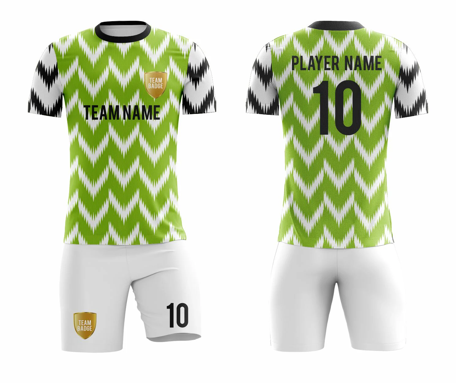 SB 1159 Green/White Sublimation Custom Soccer Jersey Adult & Youth Unisex - Hipona Sports