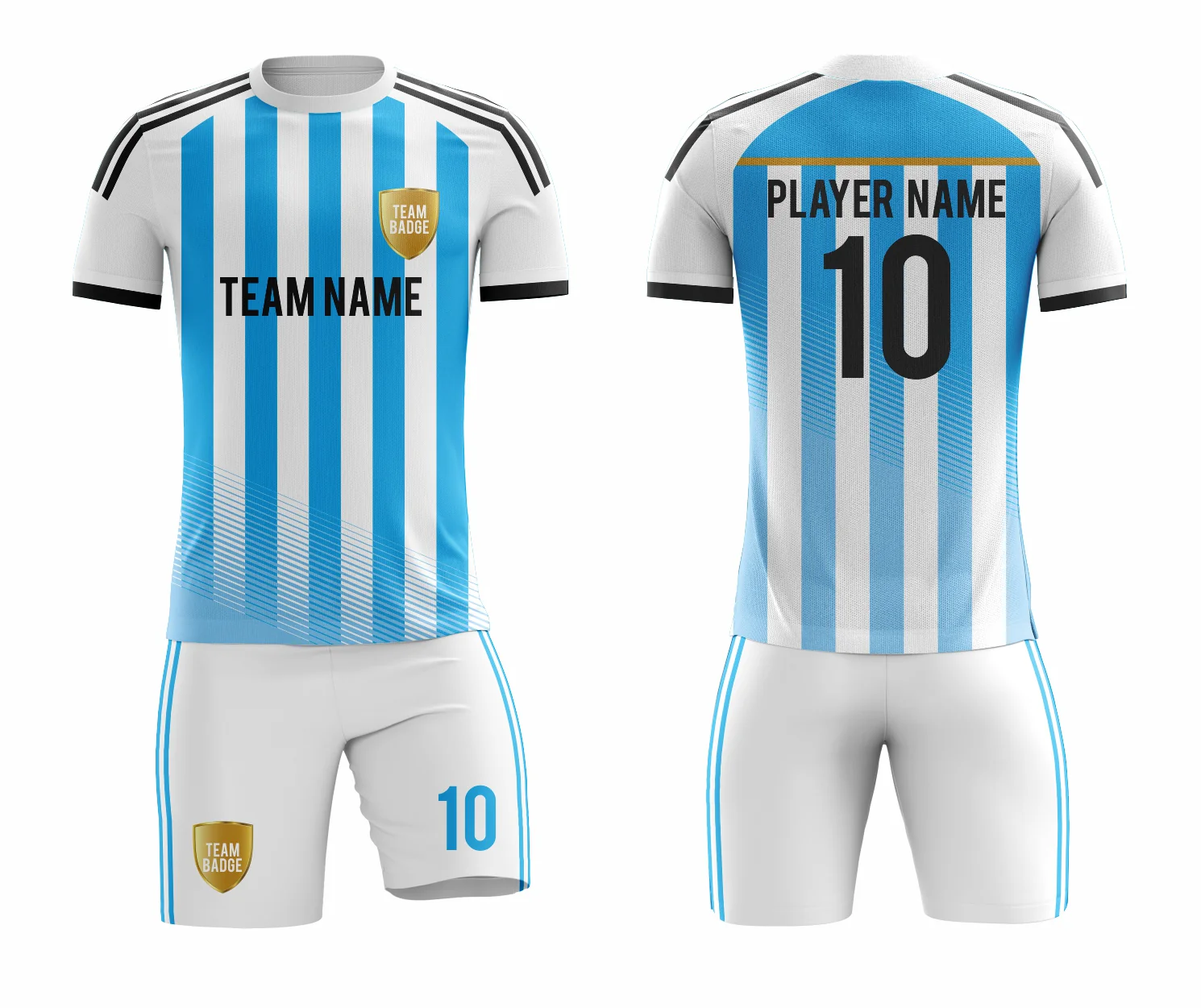 SB 1173 White/Blue Sublimation Custom Soccer Jersey Adult & Youth Unisex - Hipona Sports