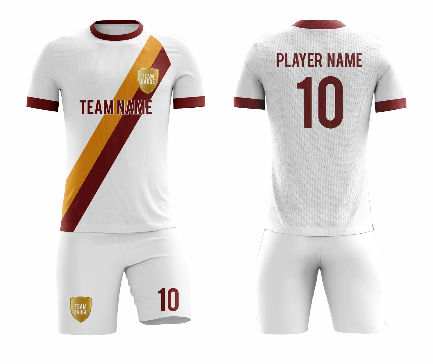 SB 12822 White Sublimation Custom Soccer Jersey Adult & Youth Unisex - Hipona Sports