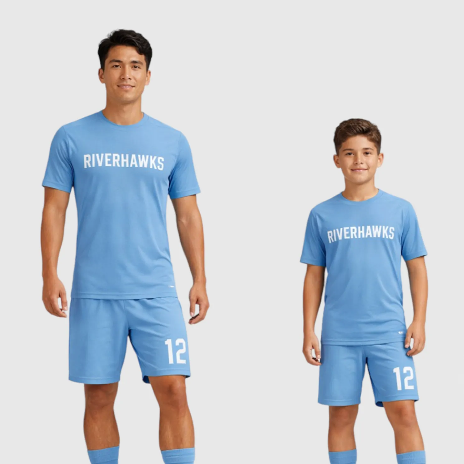 SB 1129 Blue Sublimation Custom Soccer Jersey Adult & Youth Unisex - Hipona Sports