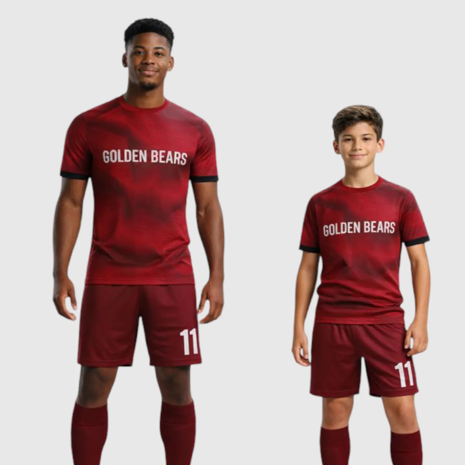 SB 1250 Red Sublimation Custom Soccer Jersey Adult & Youth Unisex - Hipona Sports