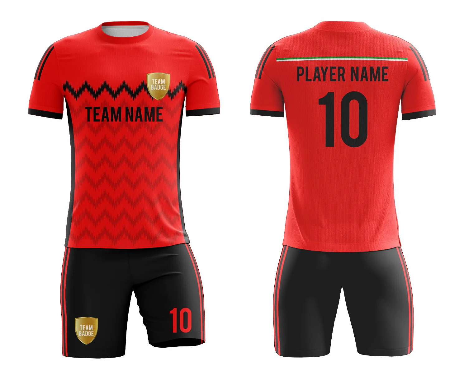 SB 1008 Red Sublimation Custom Soccer Jersey Adult & Youth Unisex - Hipona Sports