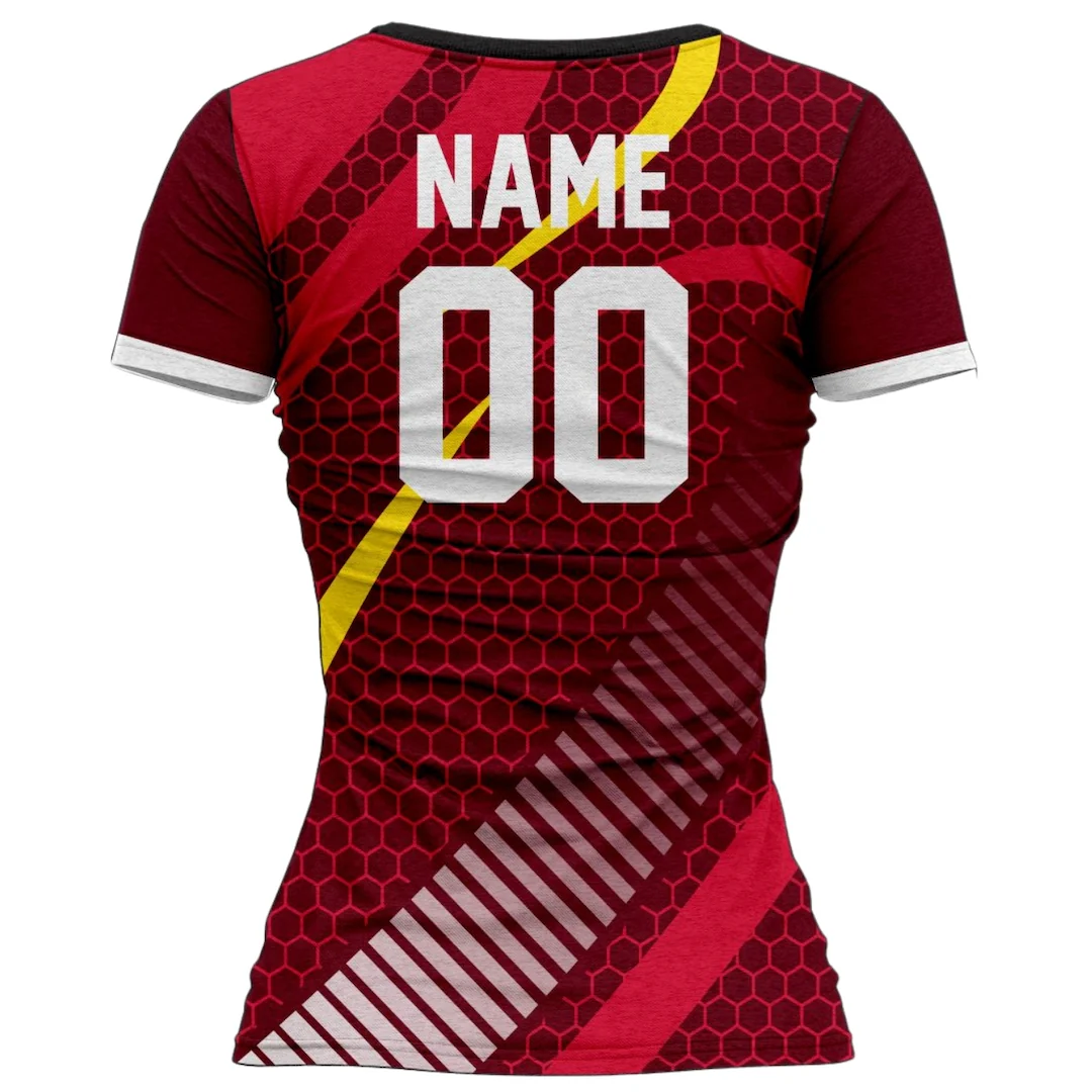 VJ112 Custom Red Volleyball Jersey - Adult & Youth Unisex - Hipona Sports