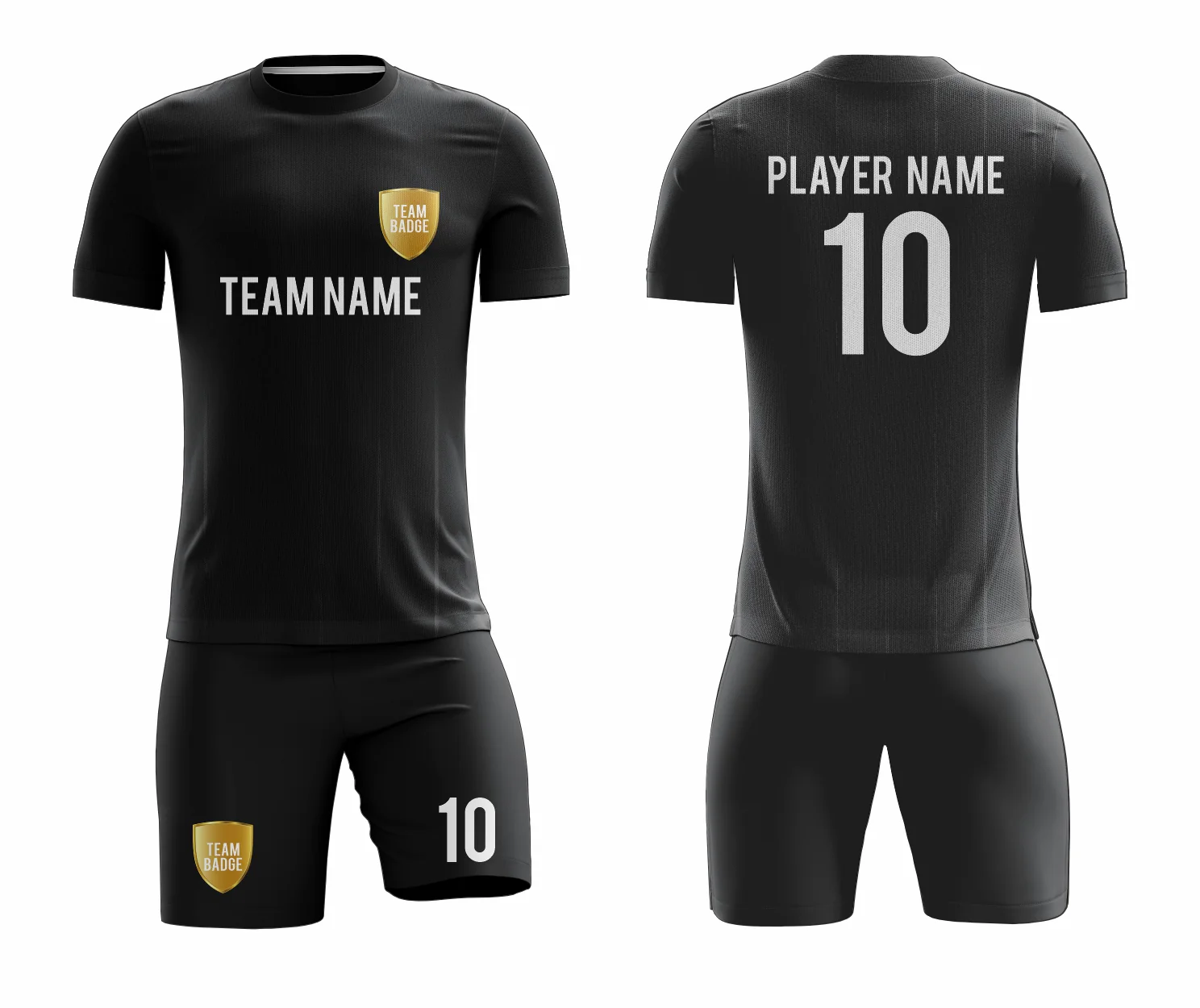 SB 1251 Black Sublimation Custom Soccer Jersey Adult & Youth Unisex - Hipona Sports
